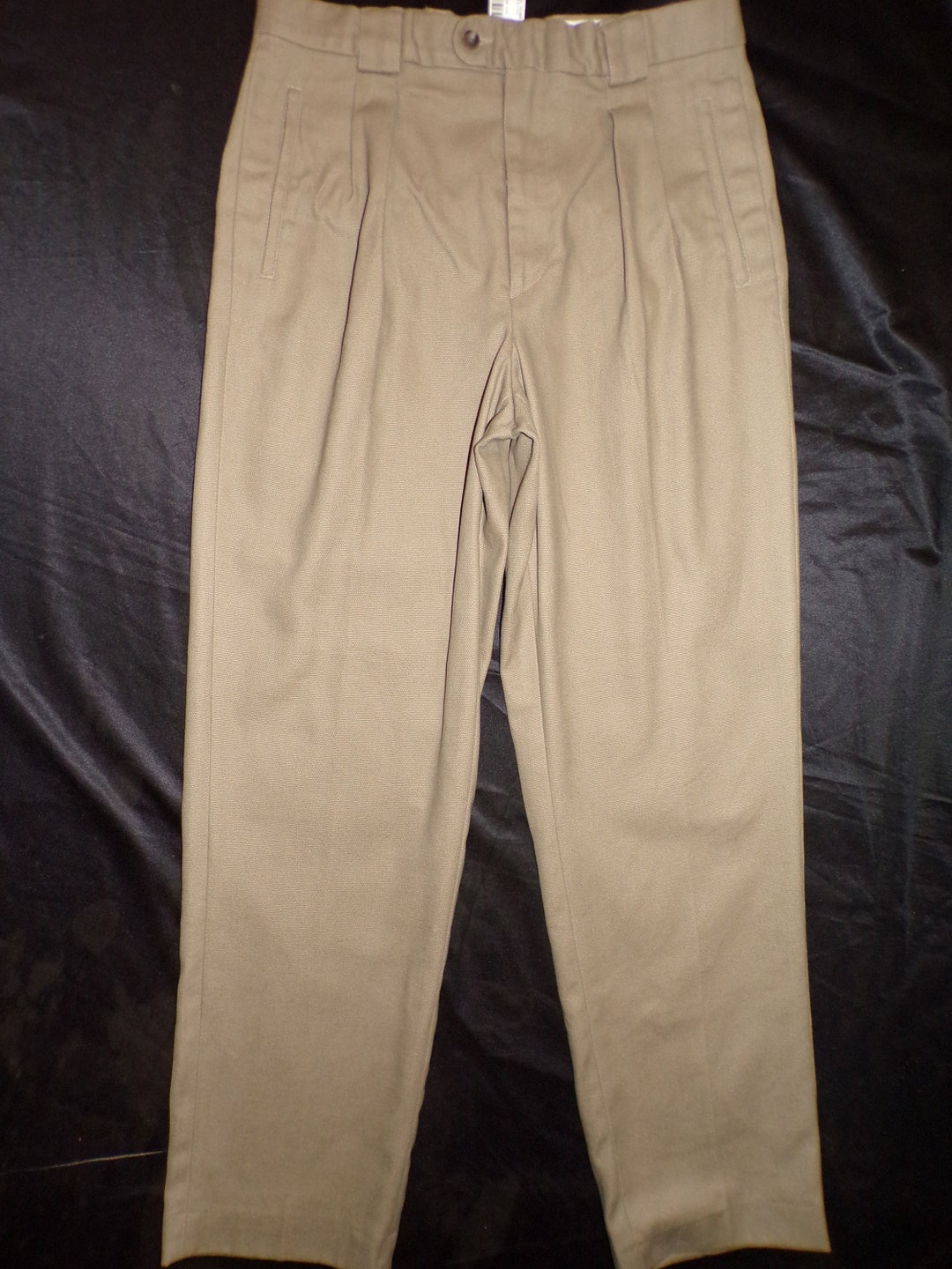 New W/ Tags Vintage LL Bean Pants Size 35x35 Twill Trousers Khaki ...