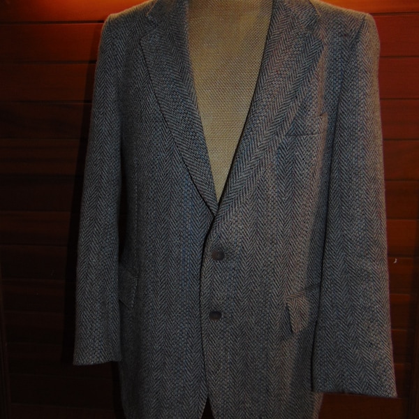 Vintage Levi's Men's Wear Size 42R 100% Wool Tweed Sport Coat Jacket USA Made