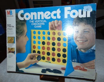 Vintage Connect Four Board Game Milton Bradley 1990 100% Complete