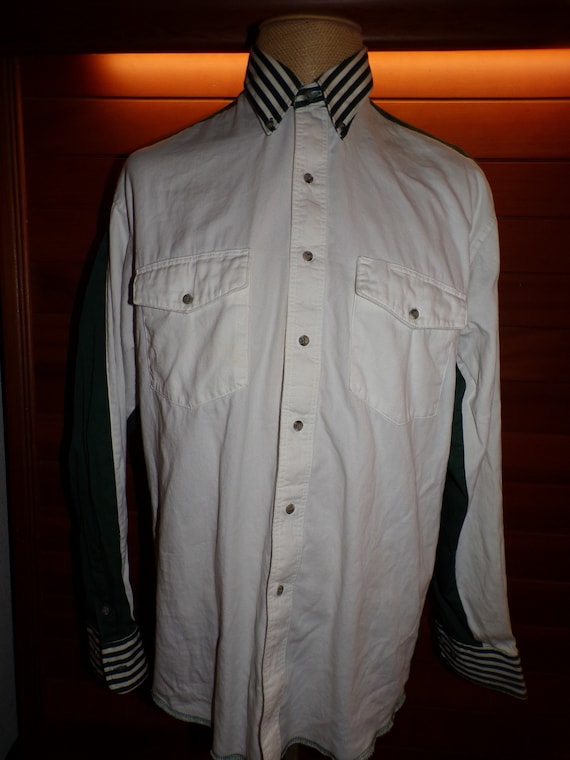 Vintage Wrangler Western Shirts Long Sleeve Size … - image 1