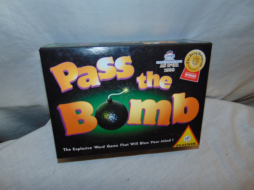 Pass the Bomb Card Game Complete 1994 Explosive Word Game Age Etsy