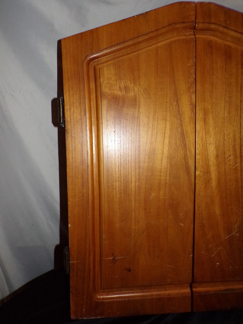 Vintage Accudart Cricket Dartboard Wood 1977 Etsy