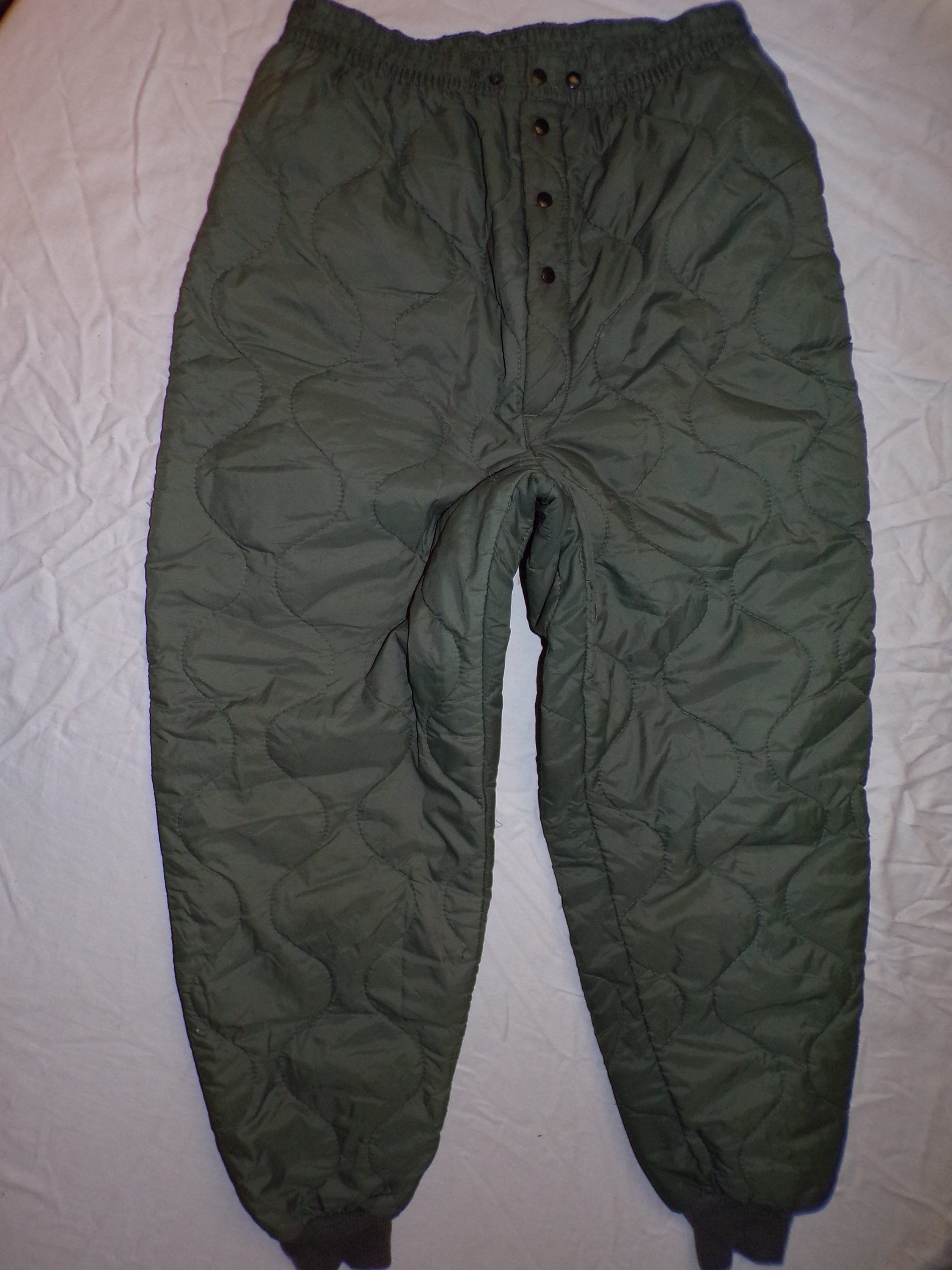 Vintage USAF CWU 9/P Liners Flyers Trouser Quilted Insulated Pants 