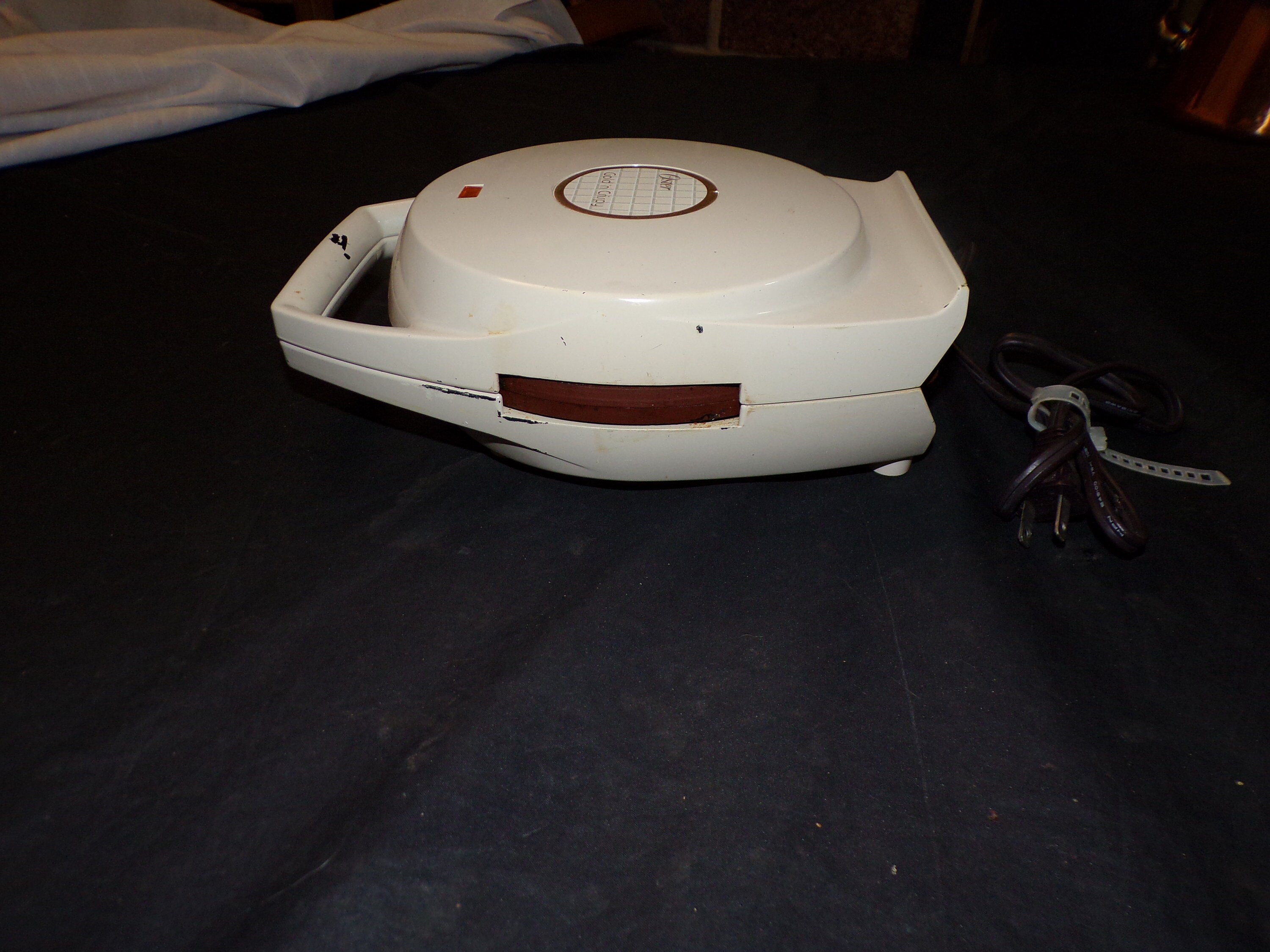 Vintage OSTER Gold N Crispy Electric Waffle Maker Etsy