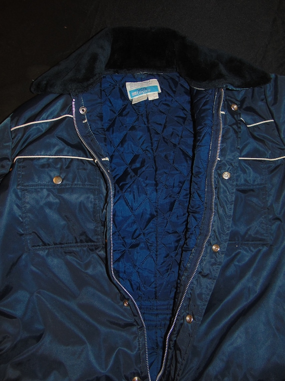 Vintage 1970'S Sears Work 'n Leisure denim coveralls, men's size XL unclear blue type Vintage Second Hand