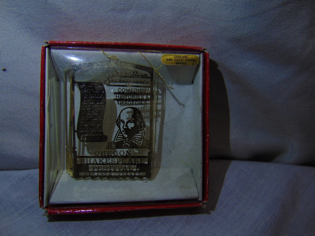 Jackson Pacific Ornaments 24 K Gold Finish Brass Oregon Etsy