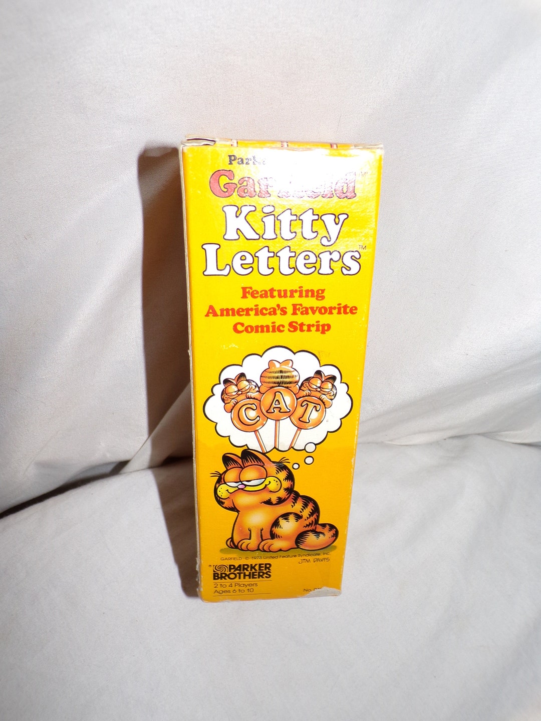 1978 Parker Brothers Garfield Kitty Letters Game 0107 Etsy