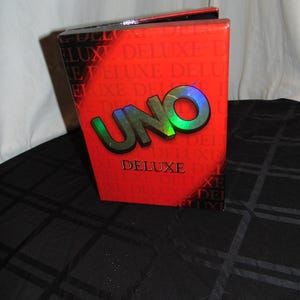 Uno Deluxe Card Game 2001 Complete Cards Score Pad Preowned - Etsy