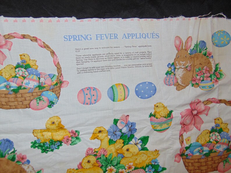 Cranston Print Works Spring Fever Applique Printed Fabric 1 Full Panel