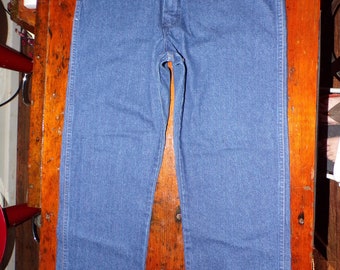 Vintage Wrangler 13MWZ Jeans Distressed Denim Tag Size 36 X 32 - Etsy