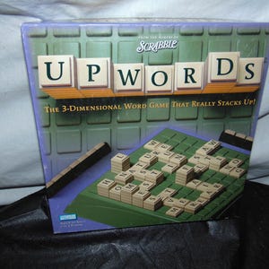 UpWords Board Word Game Vintage 2002 3-D Milton Bradley Complete