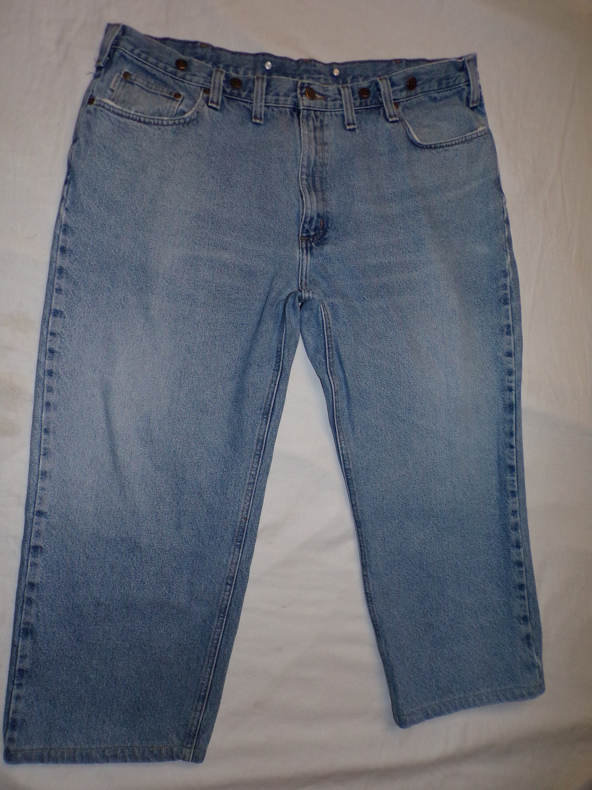 Carhartt mens denim jeans B460DVB Size 42 x 32