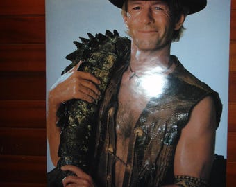 Crocodile Dundee Paul Hogan Rare Original 1986 Paramount Movie Poster 21x32 Promo