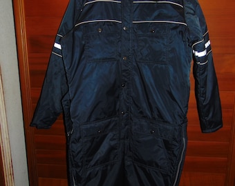 Vintage Sears Work Leisure One Piece Blue Snowmobile Suit Mens Size Large 42