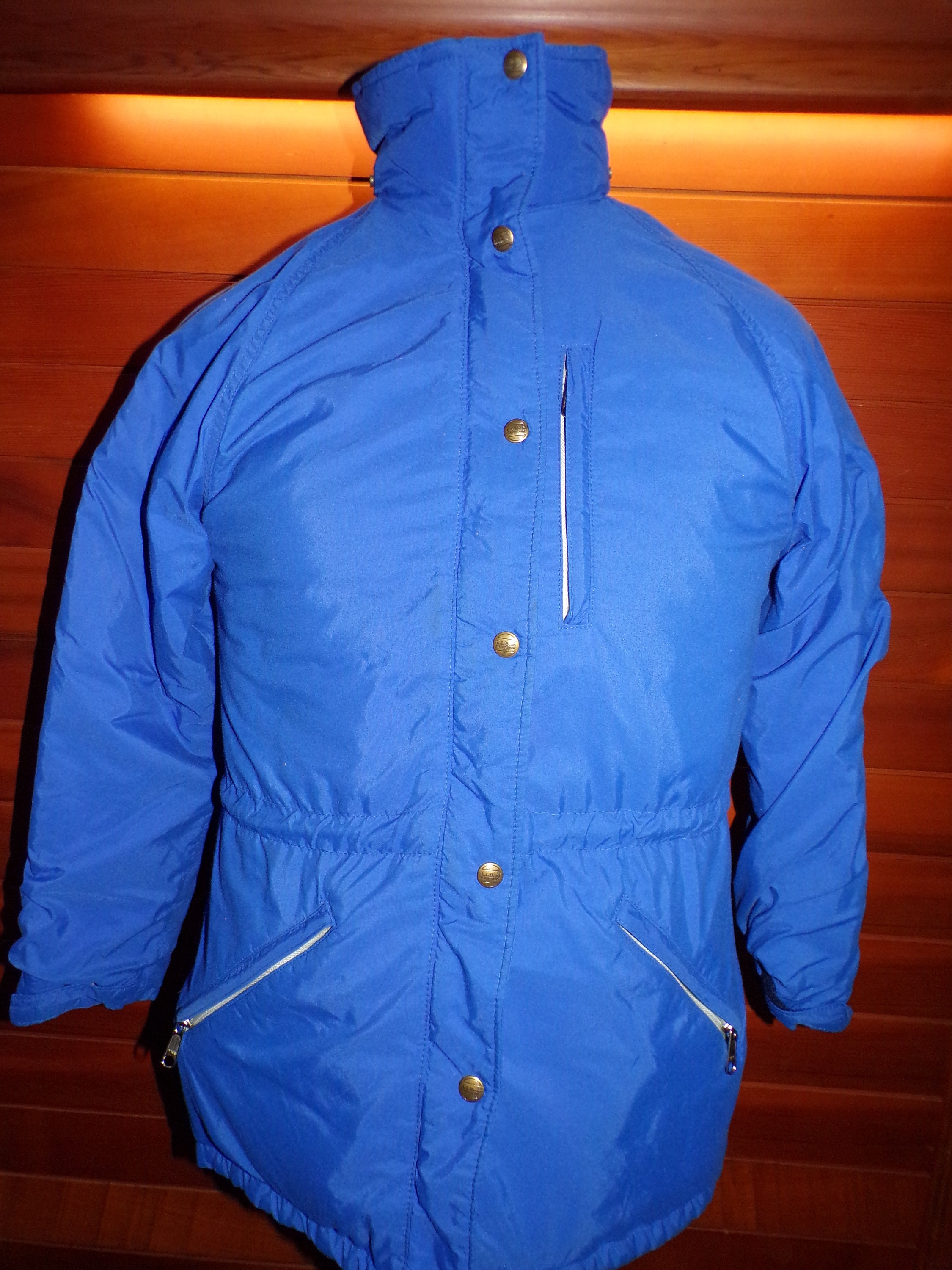 ジャケット・アウター Vintage Llbean nylon zip jacket tech Vintage LL Bean Mens Medium Blue 1/4 Zip Nylon Anorak