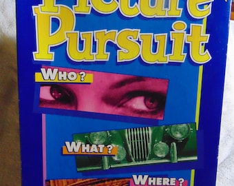 Vintage 1994 Parker Brothers Picture Pursuit Trivia Board Game Ages Teen - Adult Word & Pictures Trivia Game