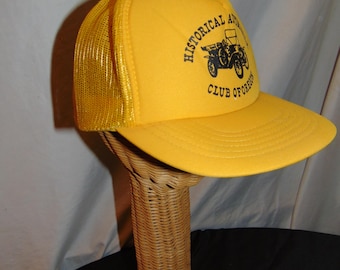 Vintage Historical Automobile Club Of Oregon Trucker Hat Snapback MeshBack Foam