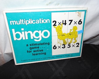 TREND Multiplication Bingo Game Classroom Game 36 Players Educational Teacher