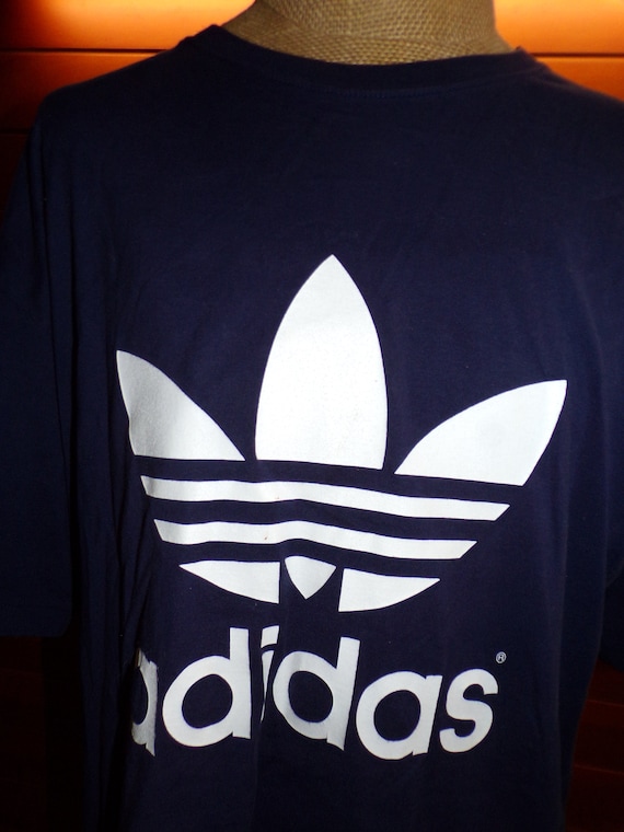 Vintage Adidas Mens XL Trefoil Logo Double Sided Short Sleeve - Etsy