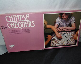Vintage 1974 Chinese Chequers Checkers By Galt Toys England