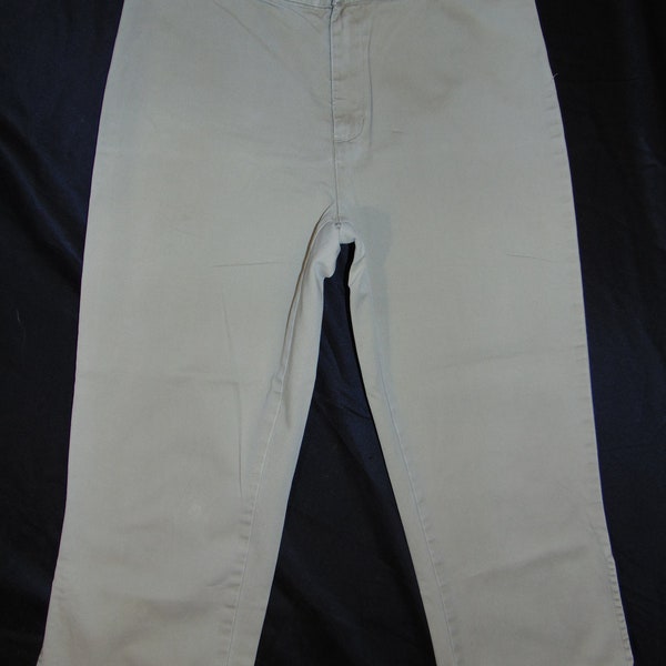 Calvin Klein Capri Pants Size 5 100% Cotton No Pockets No Belt Loops