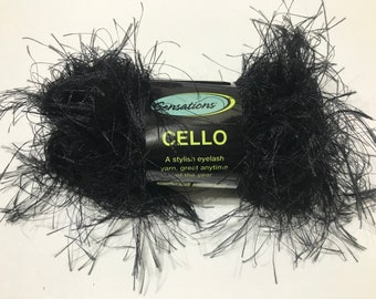 New brown from Joann Sensations Eyelash Yarn beige Radiance cream,