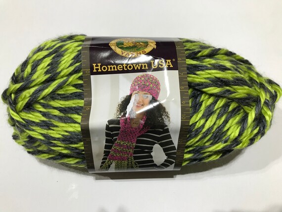 Lion Brand Yarn Hometown USA Acrylic Yarn, 3-Pack, Green