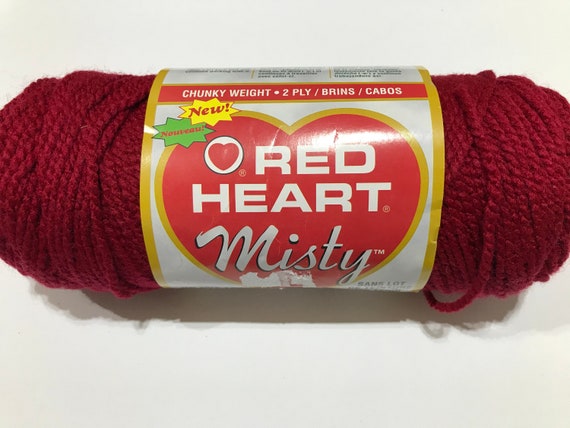 Heart Misty Burgundy Yarn - Etsy