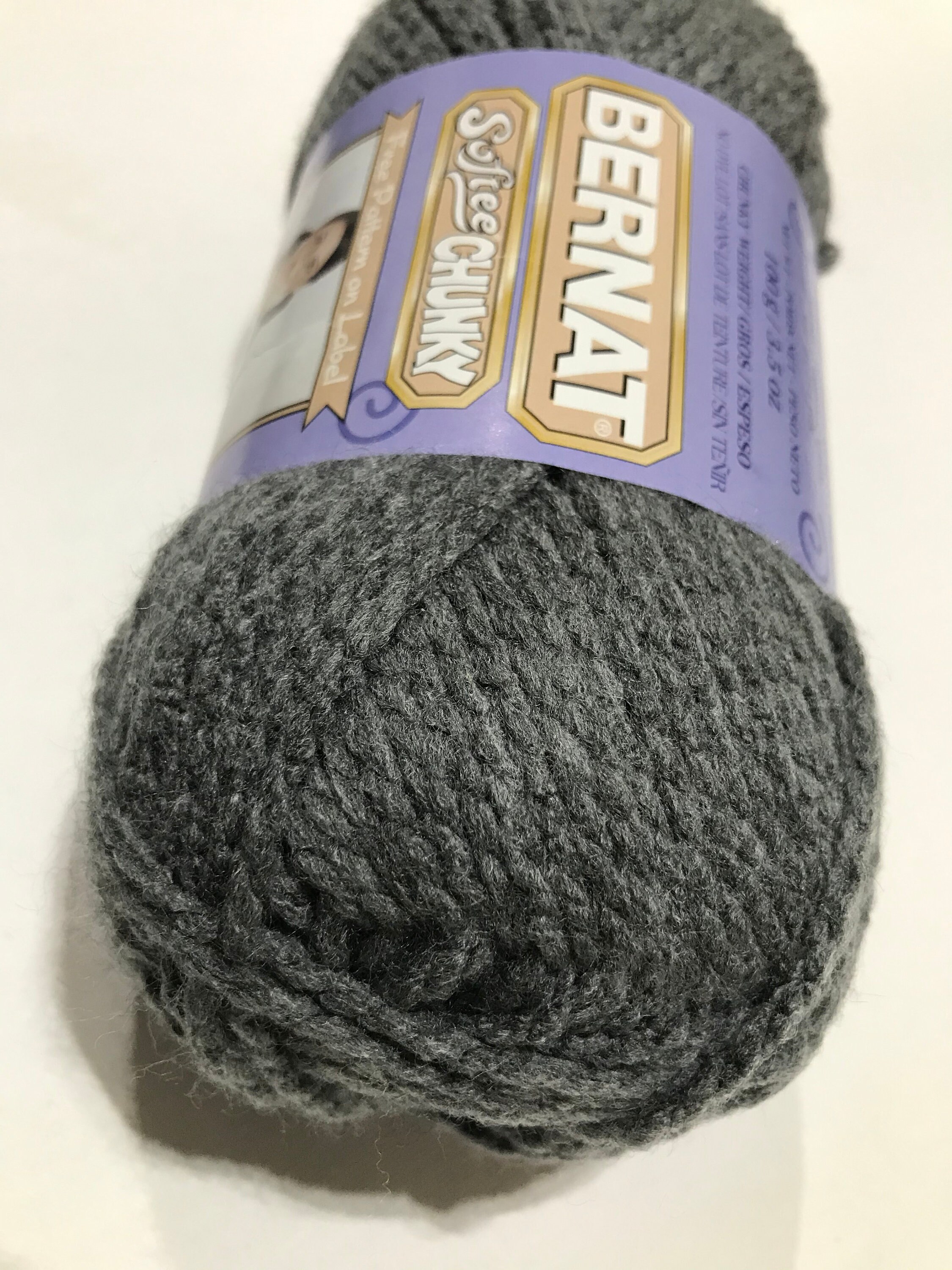 Bernat Softee Chunky True Grey Yarn Etsy