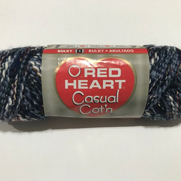 Red Hear Casual Cot'n Blend Yarn, Majestic