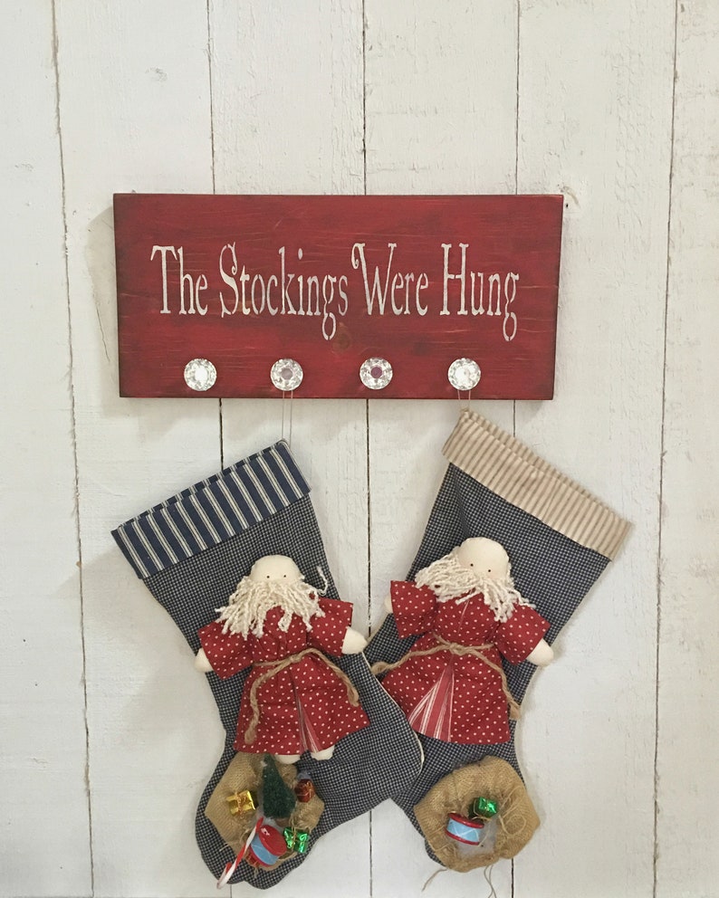 Stocking Hanger For Wall The Stockings Were Hung Christmas Etsy
