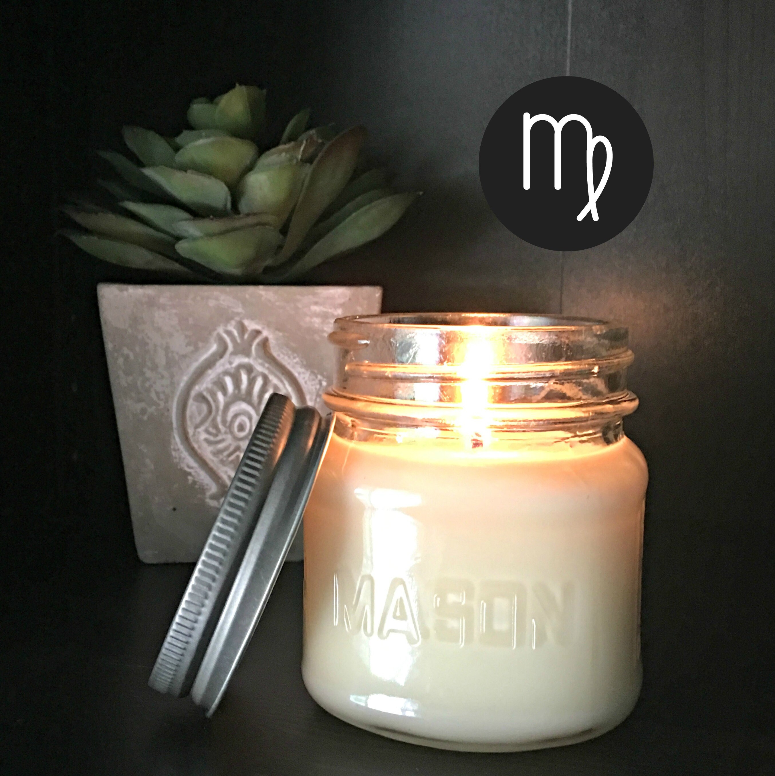Virgo Birthday Candles Virgo Candle Virgo Zodiac Gift Etsy