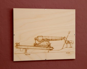 48pdr Cannon by Baron Engel - Laser Etch