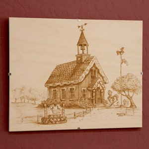 Ponyville Schoolhouse by Baron Engel - Laser Etch