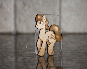 Caramel - Mini Wood Laser Cut - Art by NekoCrispy