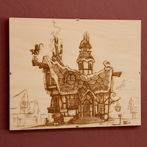 Sugar Cube Corner by Baron Engel - Laser Etch
