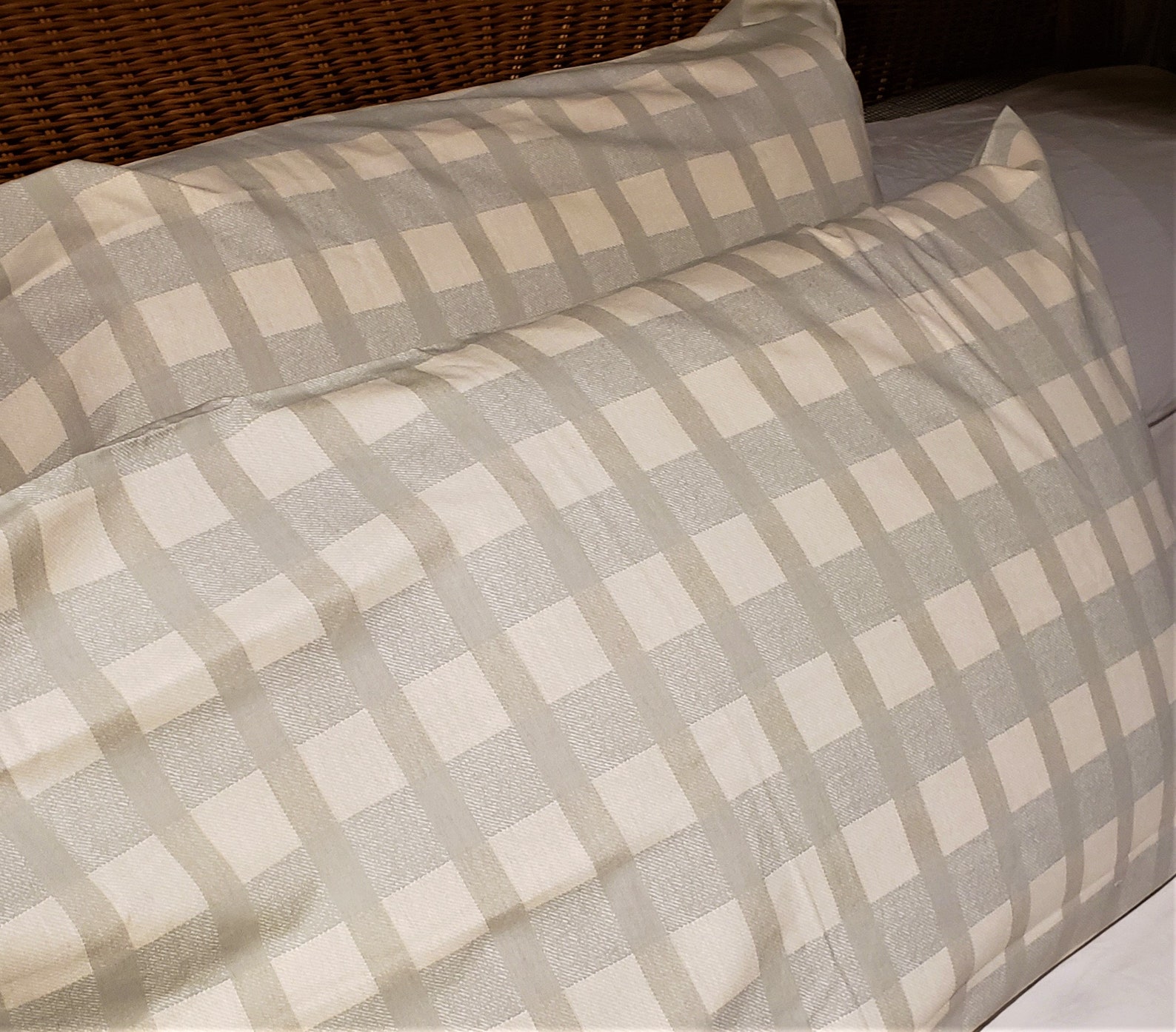 Buffalo check pillow cases An adorable 2 piece set of sage Etsy