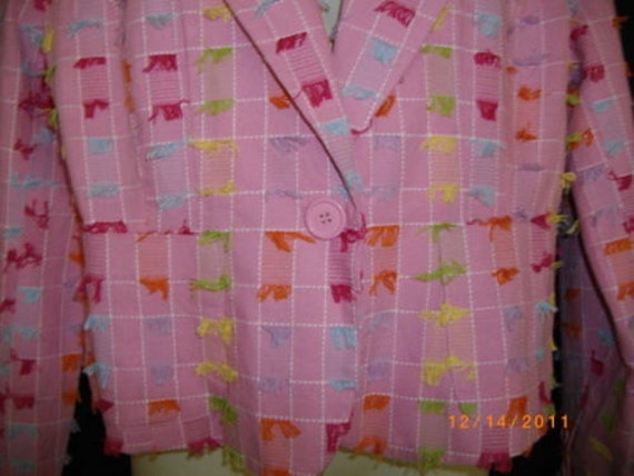 Pink Bobby J. Multicolored Strings Jacket - image 4