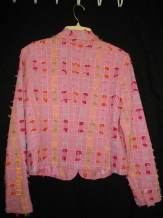 Pink Bobby J. Multicolored Strings Jacket - image 5