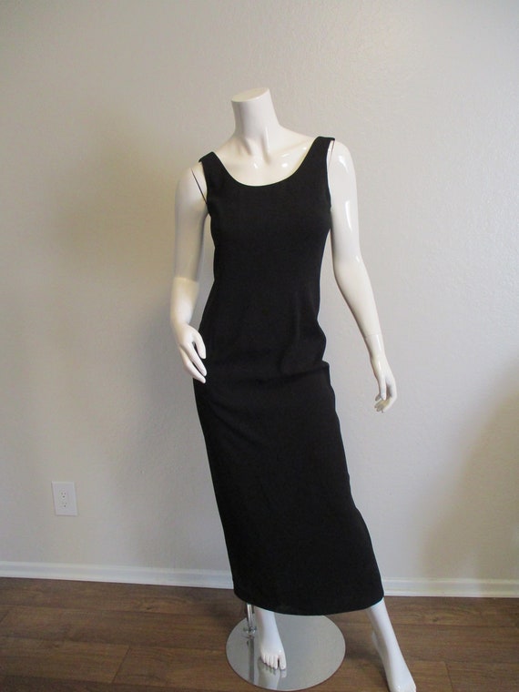 Adrianna Papell Black Maxi Small Dress