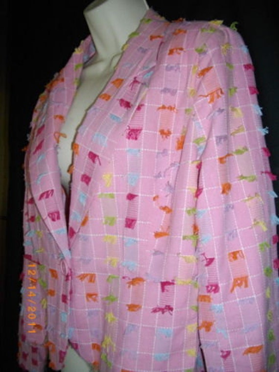 Pink Bobby J. Multicolored Strings Jacket - image 2