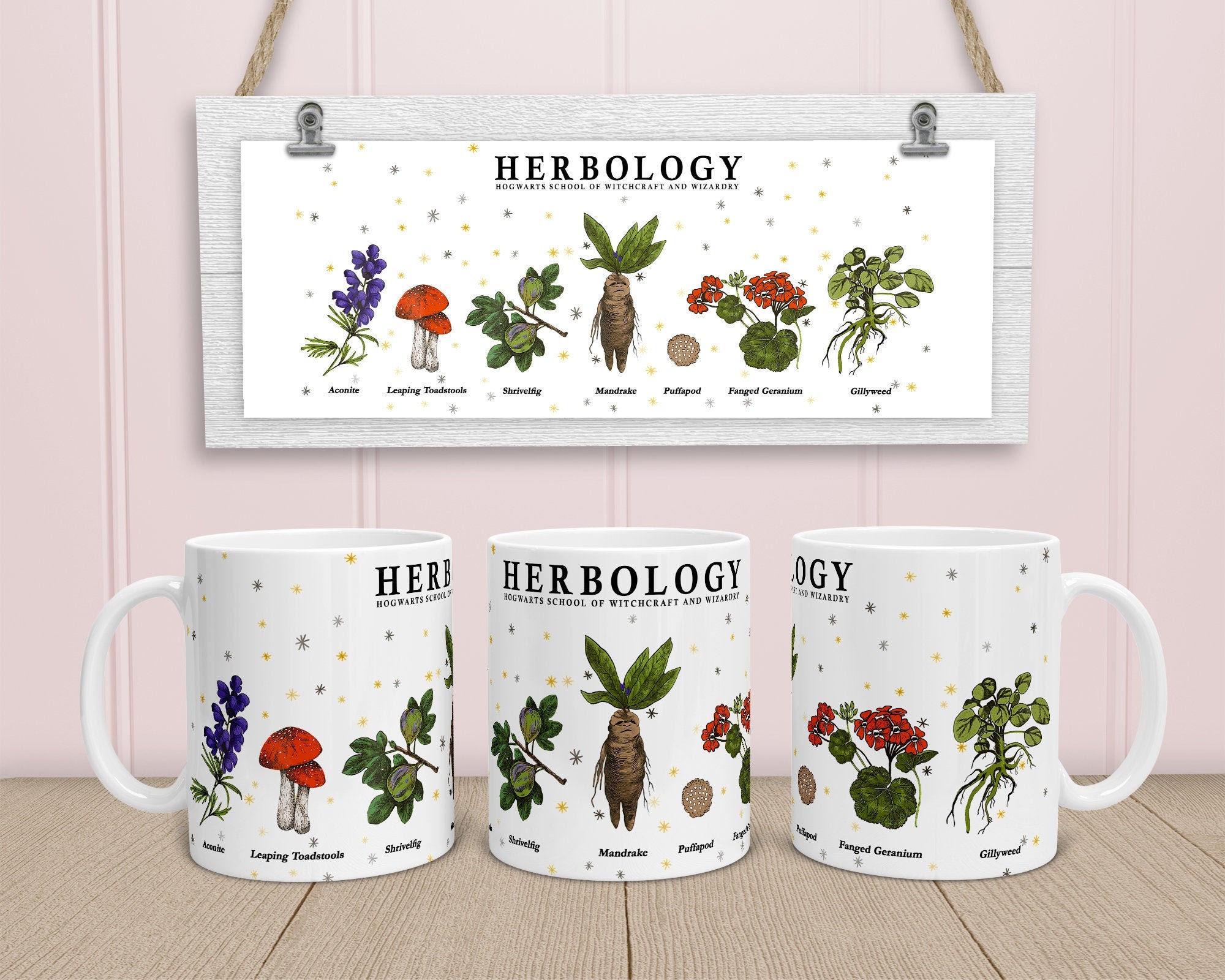 Mug Herbology Theme Harry Potter Herbology Etsy UK