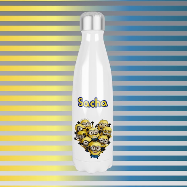 Gourde/ Bouteille Isotherme Personnalisée Minions