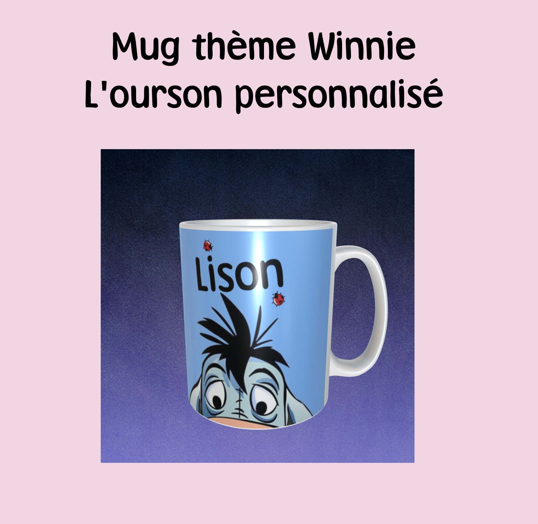 Mug Thème Winnie L'ourson Personnalisé