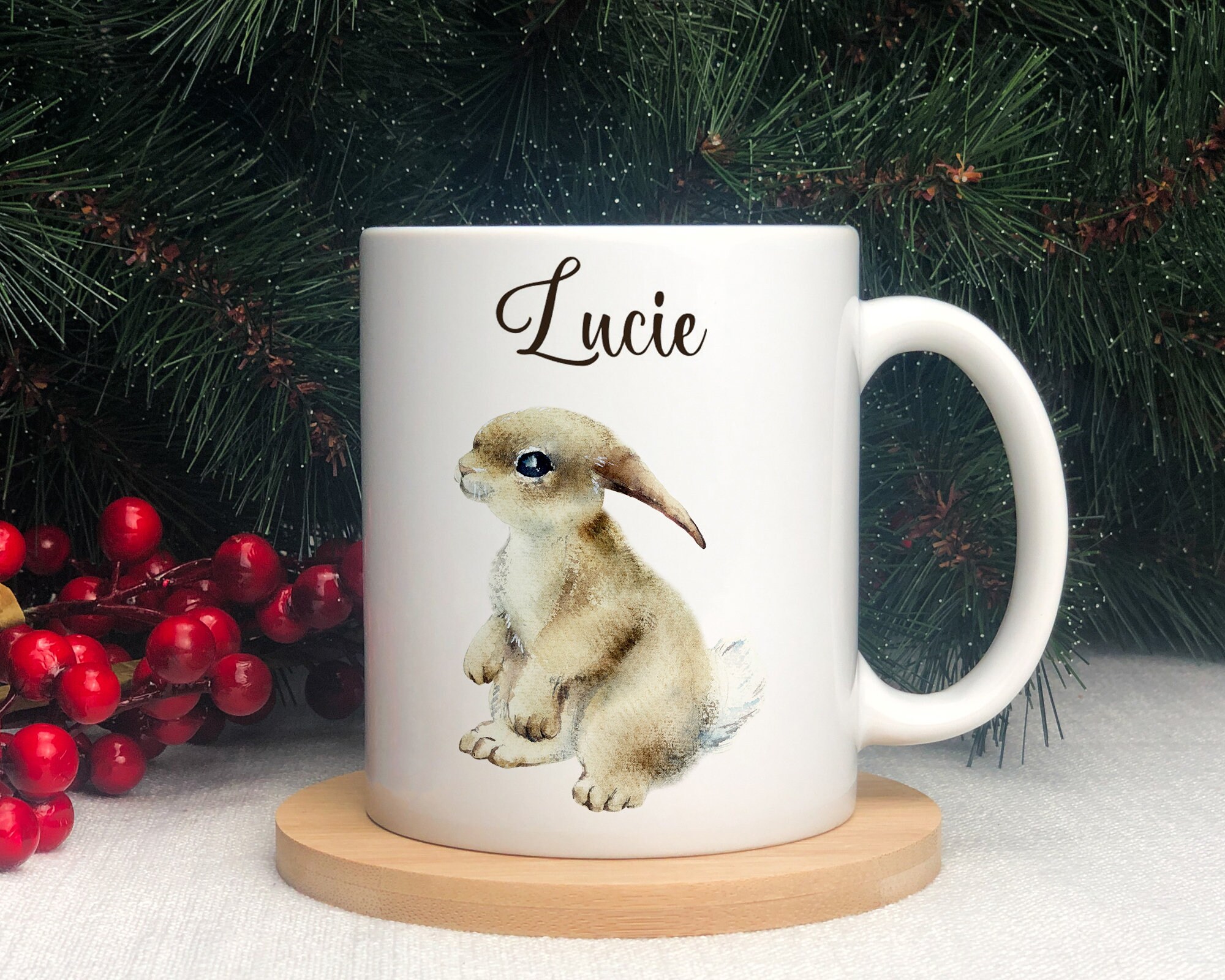 Mug Personnalisé Animaux en Aquarelle