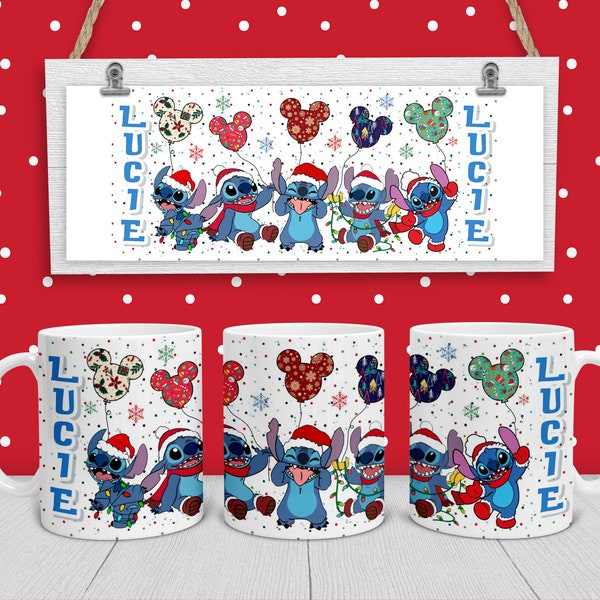 Mug Cadeau Noël Lilo Stitch