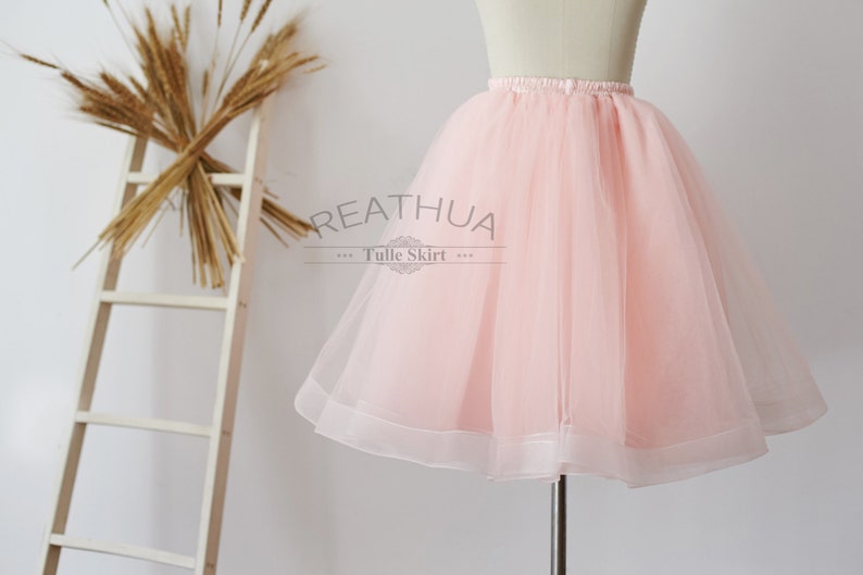 Blush Pink Horsehair Tulle Skirt/Short Women Skirt/TUTU Tulle | Etsy