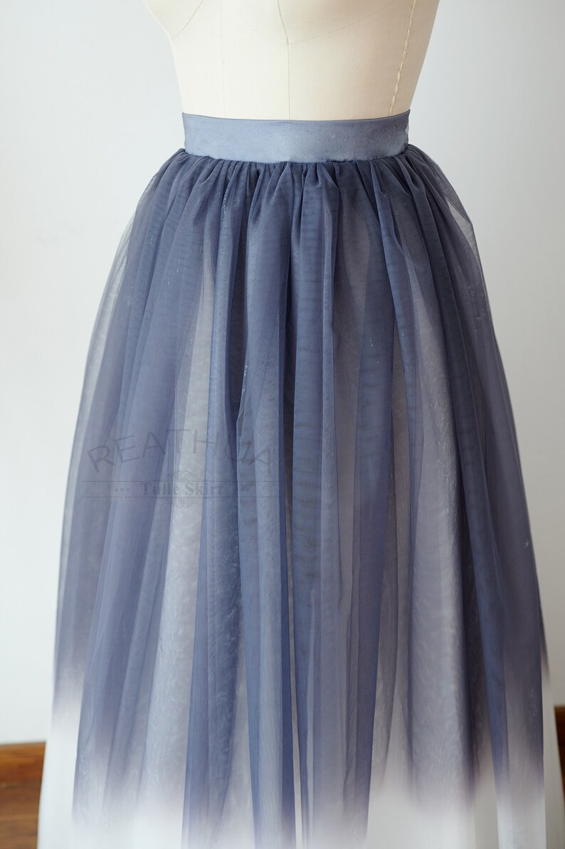 Ombre Gradient Tulle Skirt Gray Ivory Wedding Bridesmaid Tulle Etsy
