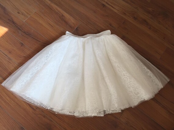 women's lace and tulle dress