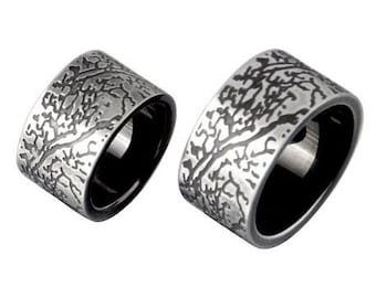 Engraved Silver Men Ring, Silver Men Ring, Stainless steel Ring for Men, Unisex Silver Ring, Handmade Ring for Men, Engagement Ring